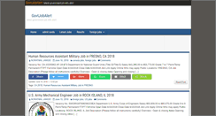 Desktop Screenshot of govtjobalert.net
